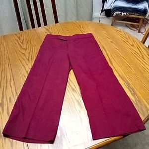 🍭Banana republic bright wine gaucho pants size 0
